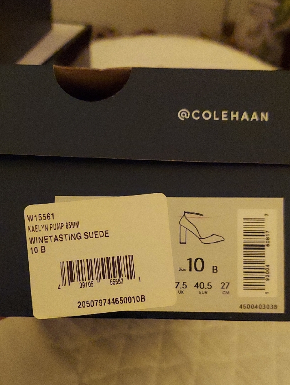Cole Haan Kaelyn Size 10B Burgandy Suede Ankle Strap Heels W15561 - Picture 7 of 9